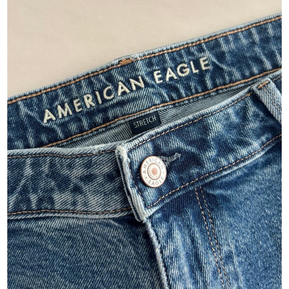 Mid Wash American Eagle High Rise Stretch Skinny Jeans 14R - Picture 5 of 5
